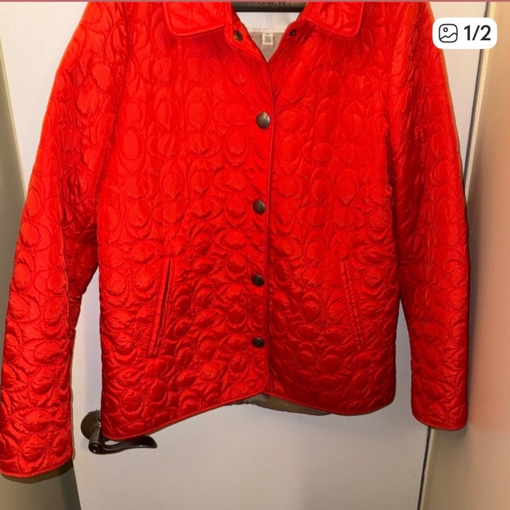 Coach Quilted Red Women’s Jacket